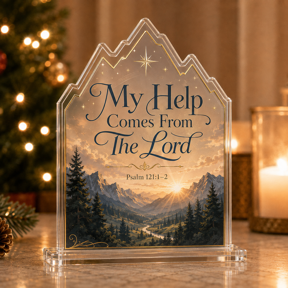 ✝️ Faith & Scripture Acrylic Arch Keepsake