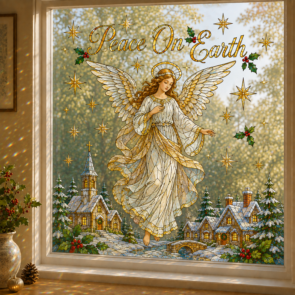 🎄 Christmas Classics Scenic Window Sticker