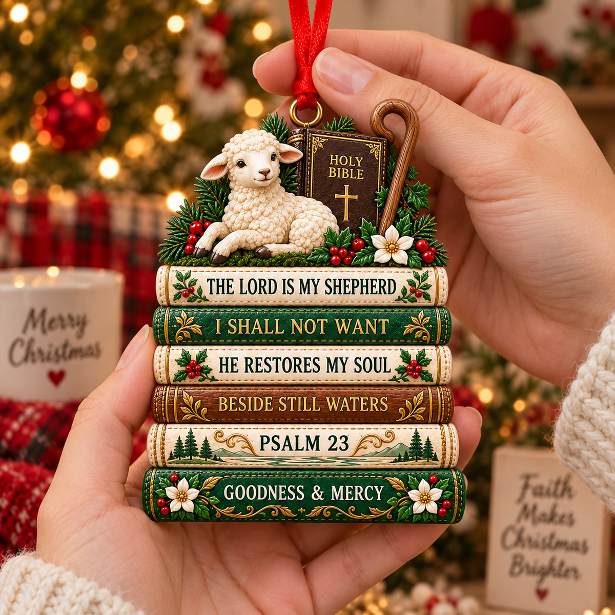 ✝️ Bible Faith Christmas Acrylic Ornament Collection