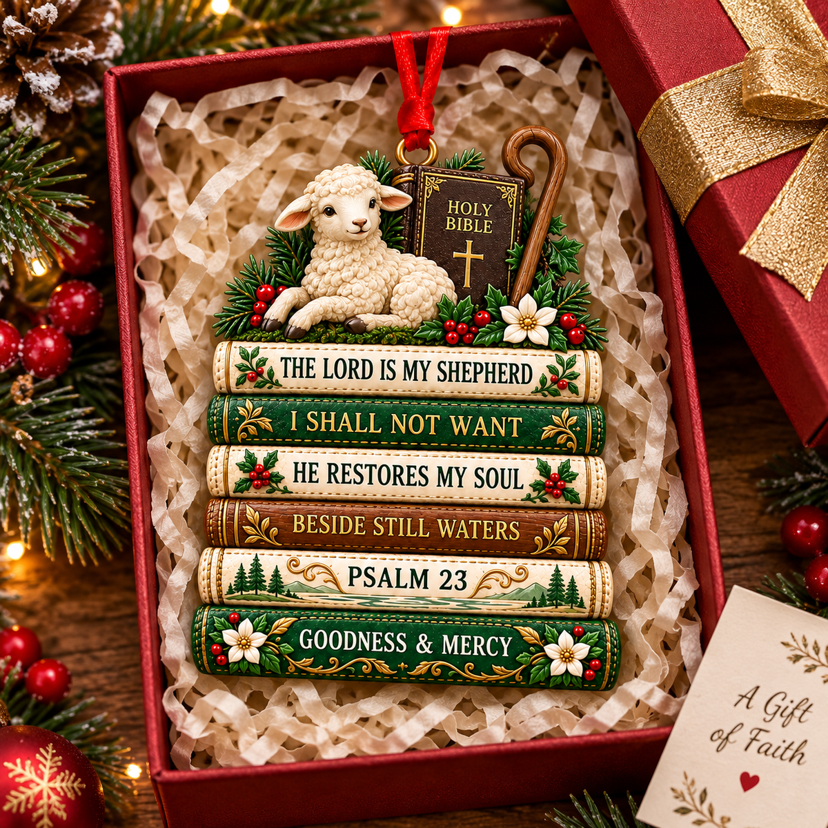 ✝️ Bible Faith Christmas Acrylic Ornament Collection