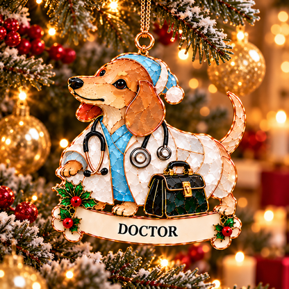 🎄🐶Christmas Career Dachshund Ornaments – A Festive Tribute to Everyday Heroes