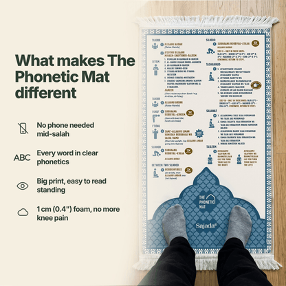 Step-by-Step Phonetic Padded Prayer Mat