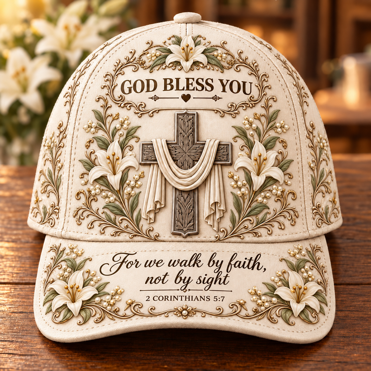 🙏 Christian Faith Cap – "God Bless You" Adjustable Hat ✝️✨