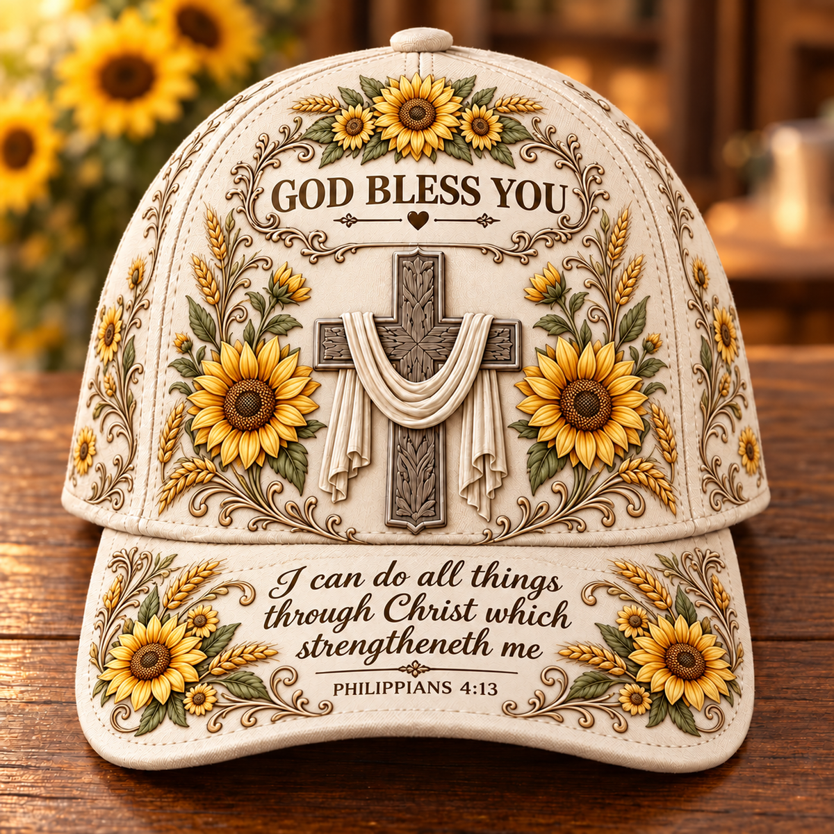 🙏 Christian Faith Cap – "God Bless You" Adjustable Hat ✝️✨