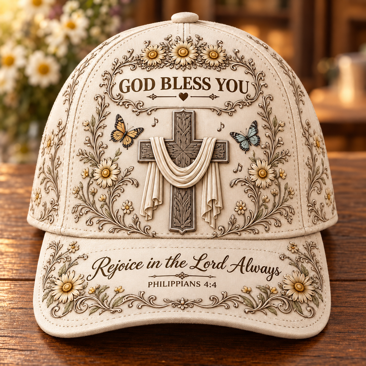 🙏 Christian Faith Cap – "God Bless You" Adjustable Hat ✝️✨