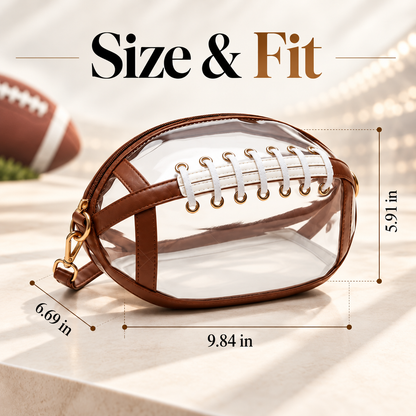 Football Clear Bag — Stadium-Ready Game Day Crossbody