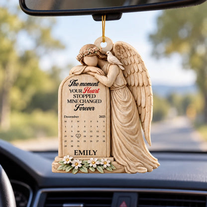 Personalized Memorial Angel Date Ornament