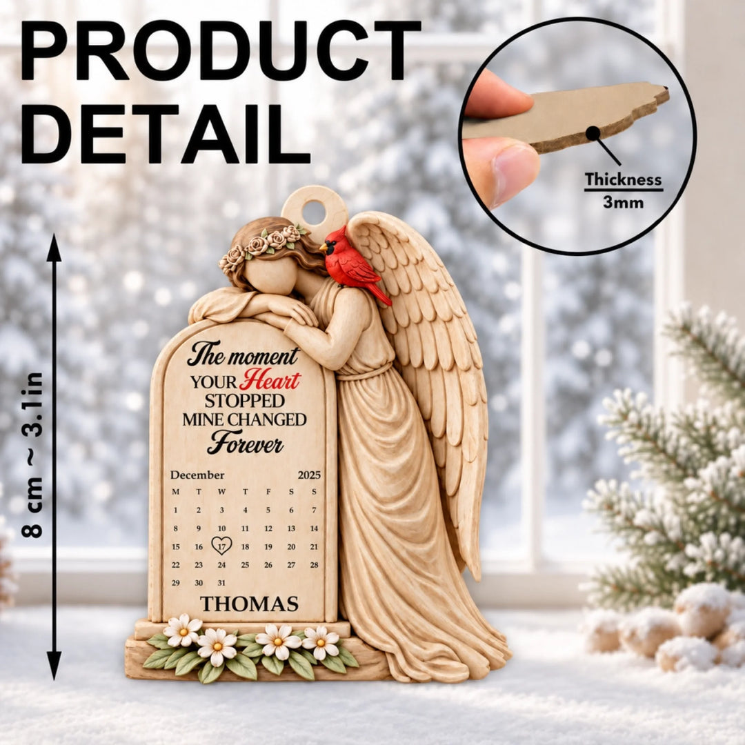 Personalized Memorial Angel Date Ornament