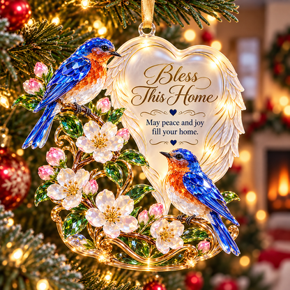 ✨❤️ Heart Winged Inspirational Animal Christmas Ornament