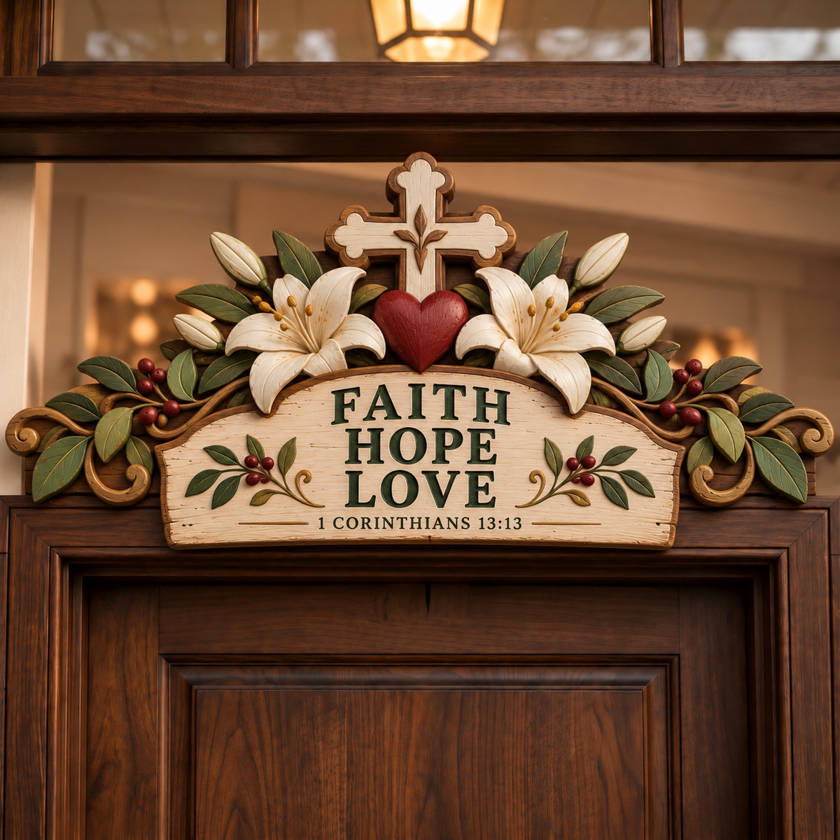 ✝️ Christian Faith & Blessings Decorative Door Topper