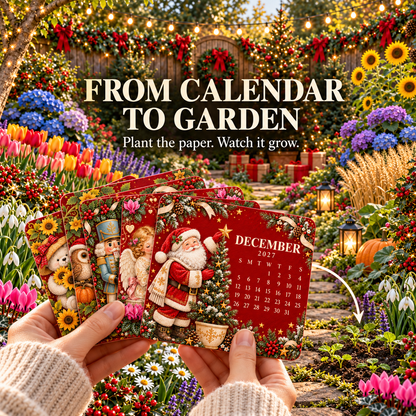 🌱Eco-Friendly Plantable “Timeless” Seed Calendar 2027