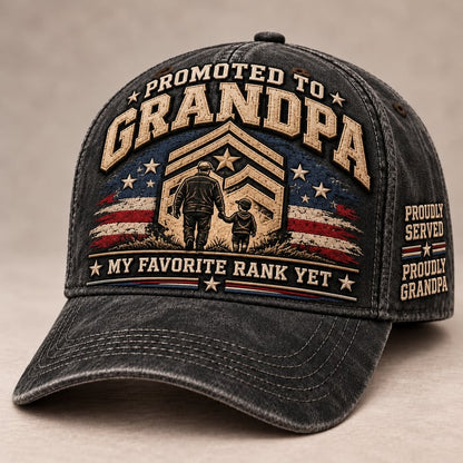 🇺🇸 Forever Our Hero – Veteran & Grandpa Tribute Cap | 2 Meaningful Designs