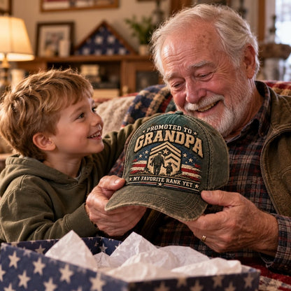🇺🇸 Forever Our Hero – Veteran & Grandpa Tribute Cap | 2 Meaningful Designs