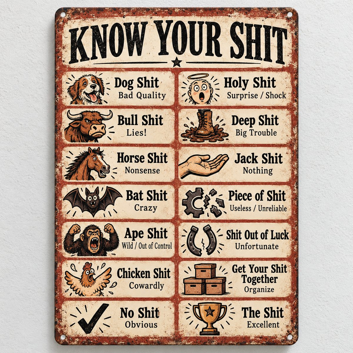 🎁Last Day 49% OFF - Funny Sayings Vintage Tin Sign