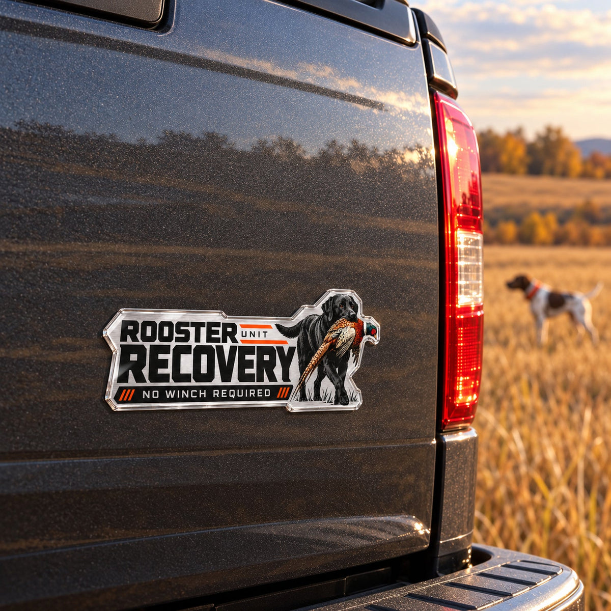 Rooster Recovery Unit Metal Car Emblem