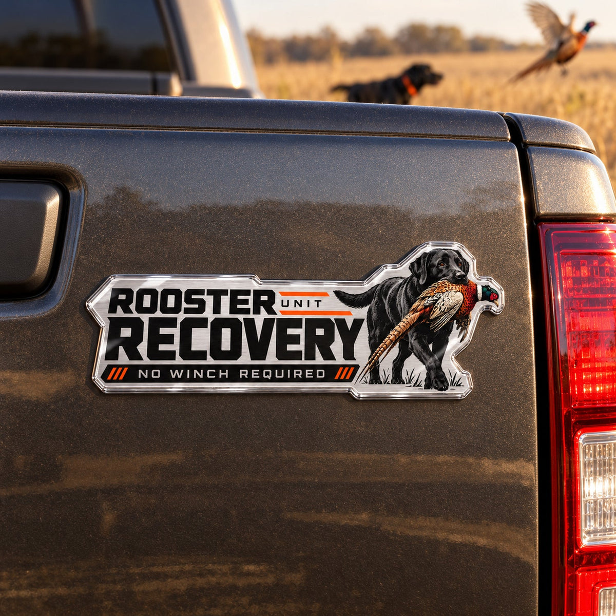 Rooster Recovery Unit Metal Car Emblem