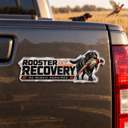 Rooster Recovery Unit Metal Car Emblem