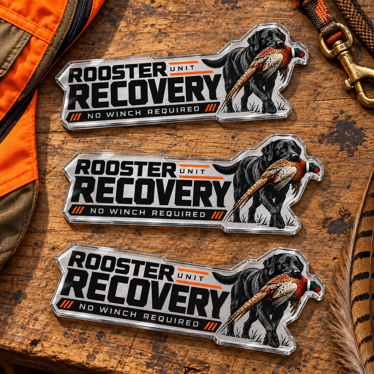 Rooster Recovery Unit Metal Car Emblem