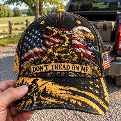 🇺🇸 Last Day Promo: 49% OFF🐍Don't Tread on Me Gadsden Flag Patriotic Baseball Cap