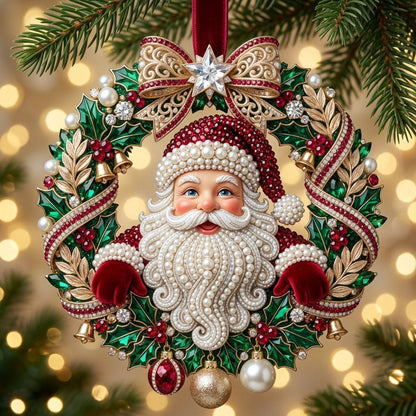 🎅Luxurious Embossed Christmas Tree Ornaments, 5 Classic Designs