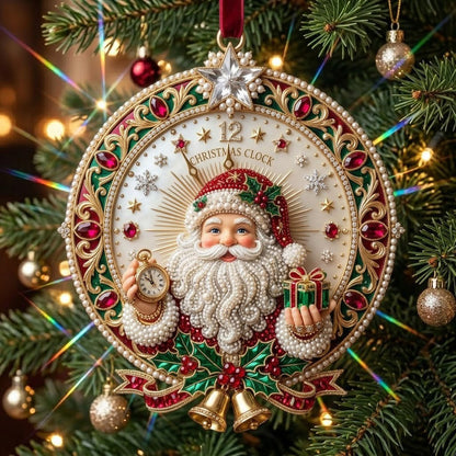 🎅Luxurious Embossed Christmas Tree Ornaments, 5 Classic Designs