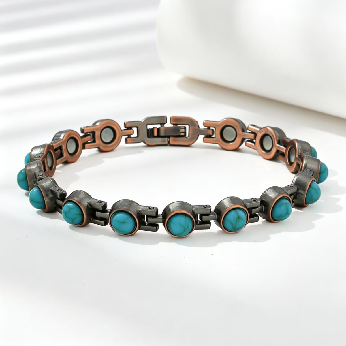 🔥🎁Copper Bracelet for Women, Pure Copper Magnetic Bracelets, Natural Unique Gemstone