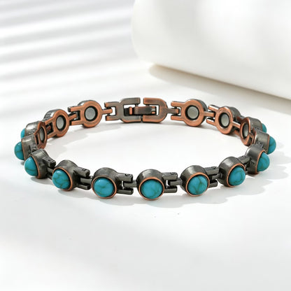 🔥🎁Copper Bracelet for Women, Pure Copper Magnetic Bracelets, Natural Unique Gemstone
