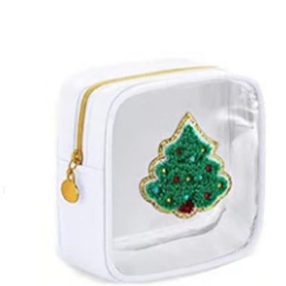 🎄🎁 Christmas Mini Treat Bag – Clear Window Zipper Pouch, 6 Festive Styles to Choose From ✨CHRISTMAS MINI