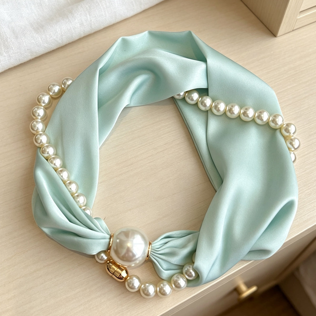 🎁🎄Christmas Sale 60% OFF!💞50K+ SOLD!✨Pearl Scarf Necklace