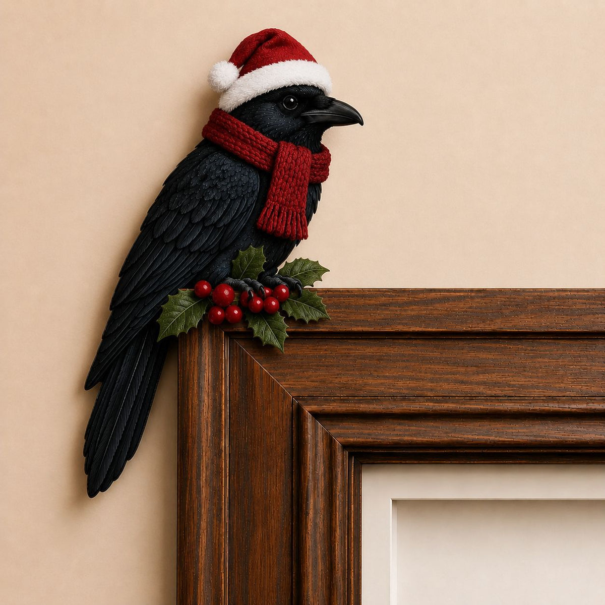 Wooden Cardinal Door Topper