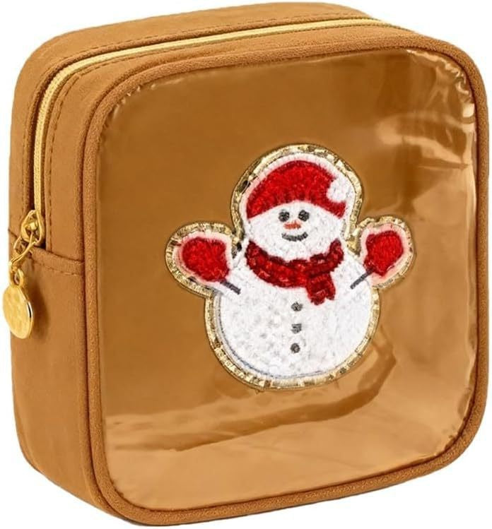 🎄🎁 Christmas Mini Treat Bag – Clear Window Zipper Pouch, 6 Festive Styles to Choose From ✨CHRISTMAS MINI