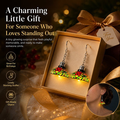 🔥Last Day 50% OFF💡Glowing Mini Chandelier Earrings | Vintage Floral • Light‑Up Design • Party Statement Jewelry