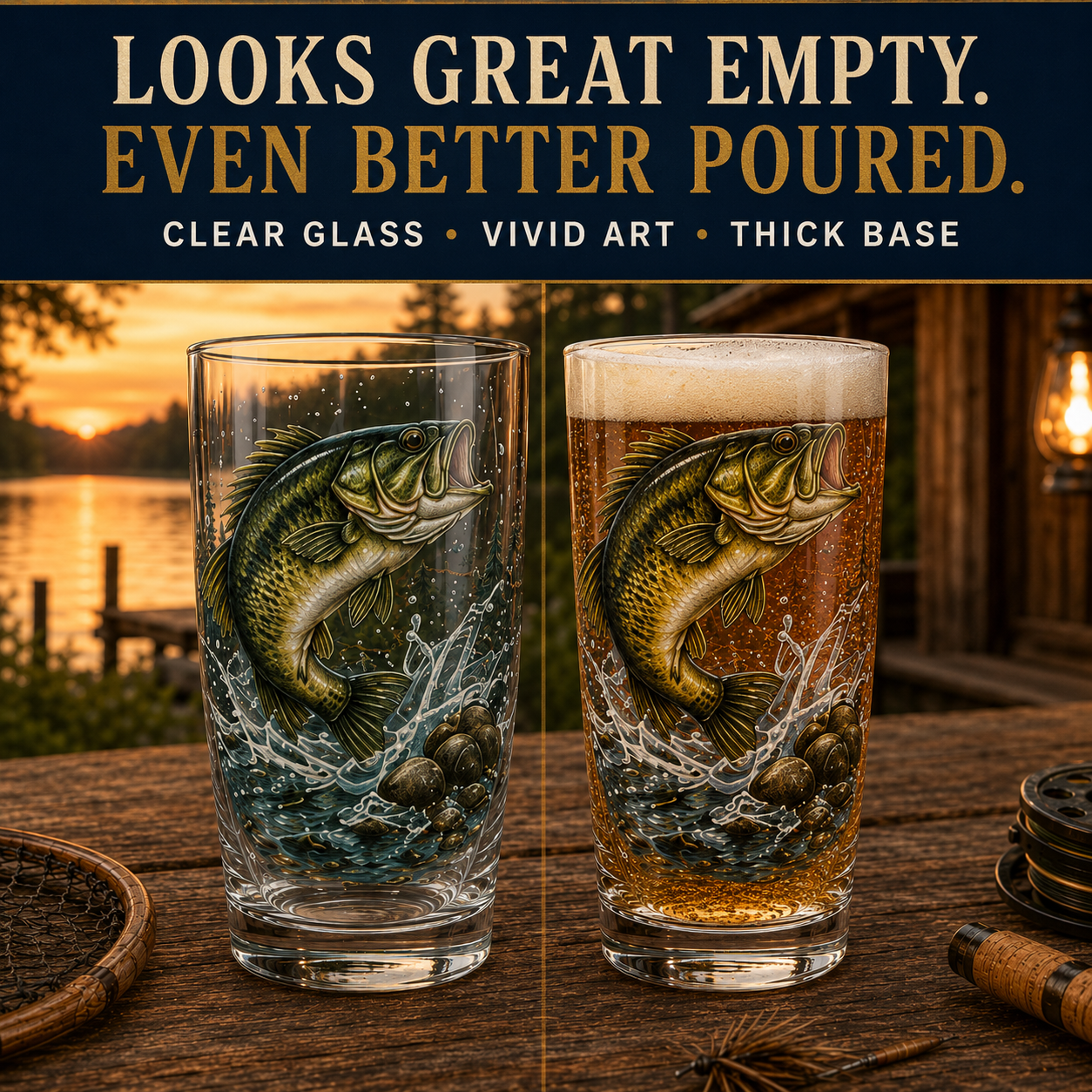 🎅🎅 2026 Christmas Gift 50% Off--✨🎣 The Last Cast Fishing Pint Glass Collection – 7 Unique Angler Designs
