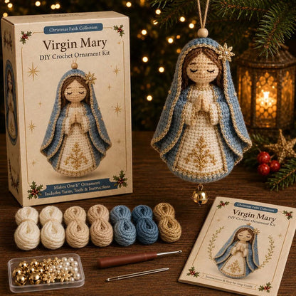 🎄Beginner-Friendly Christmas Character DIY Ornament Kit | Complete Craft Set with Gift Box Soft, Materials, Decorative Details & Step-by-Step Instructions Included ✨