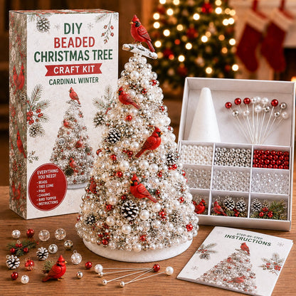 🔥Last Day 50% OFF - 🎄✨ DIY Beaded Christmas Tree Craft Kit