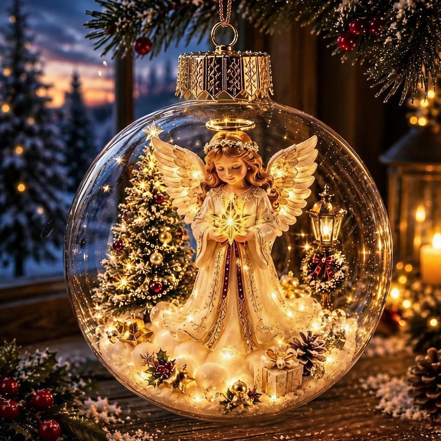 🔥 LAST DAY 49% OFF – 🎄Glowing Christmas Diorama Ornament