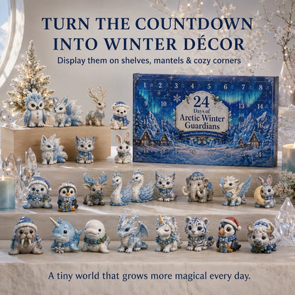 ⏳ Last Day 50% OFF – ✨ 24-Day Fantasy Guardian Advent Calendar Collection | 24 Unique Mini Collectible Characters with 4 Magical Themes for Daily Surprises & Display 🌲🌊