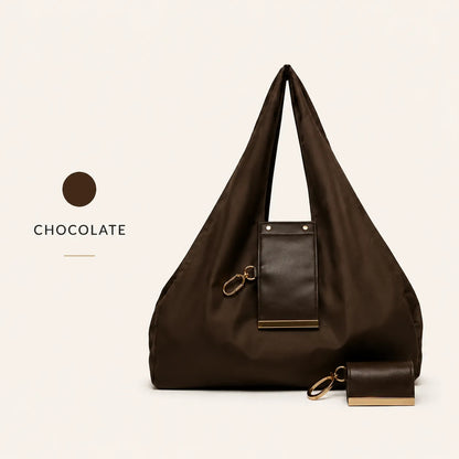 Transformable Bag – Stylish Vegan Leather Tote & Keychain Charm