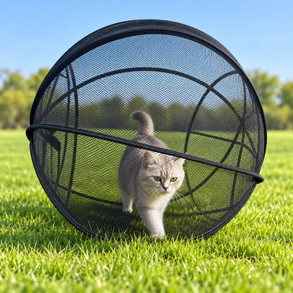 ⏳ Last Day 50% OFF – 🐱 Pop Up Cat Playpen | 32-Inch Breathable Mesh Enclosure for Indoor & Outdoor Use 🌿