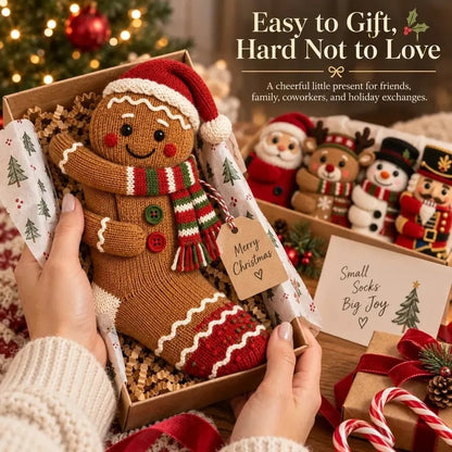 🧦3D Hugging Christmas Socks 🎅 Cute Knit Holiday Socks 5 Designs