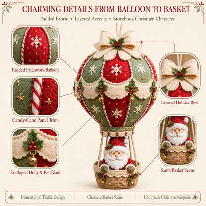 ⏳ Last Day 50% OFF – 🎈 Beginner-Friendly Christmas Hot Air Balloon Hanging Decor DIY Kit Collection | Complete Kit with Coordinated Fabrics, Decorative Accents & Crafting Materials Included 💕