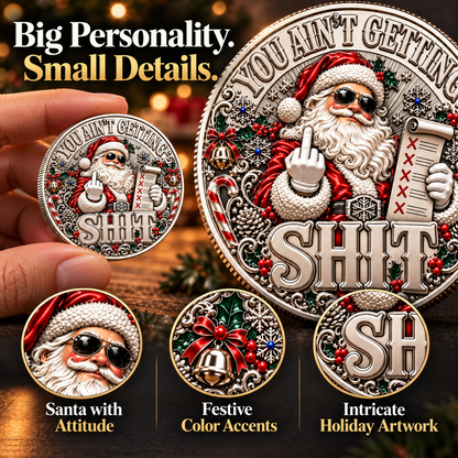 Santa’s Last Gift Adult Humor Commemorative Coin