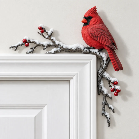 Cardinal Winter Door Topper