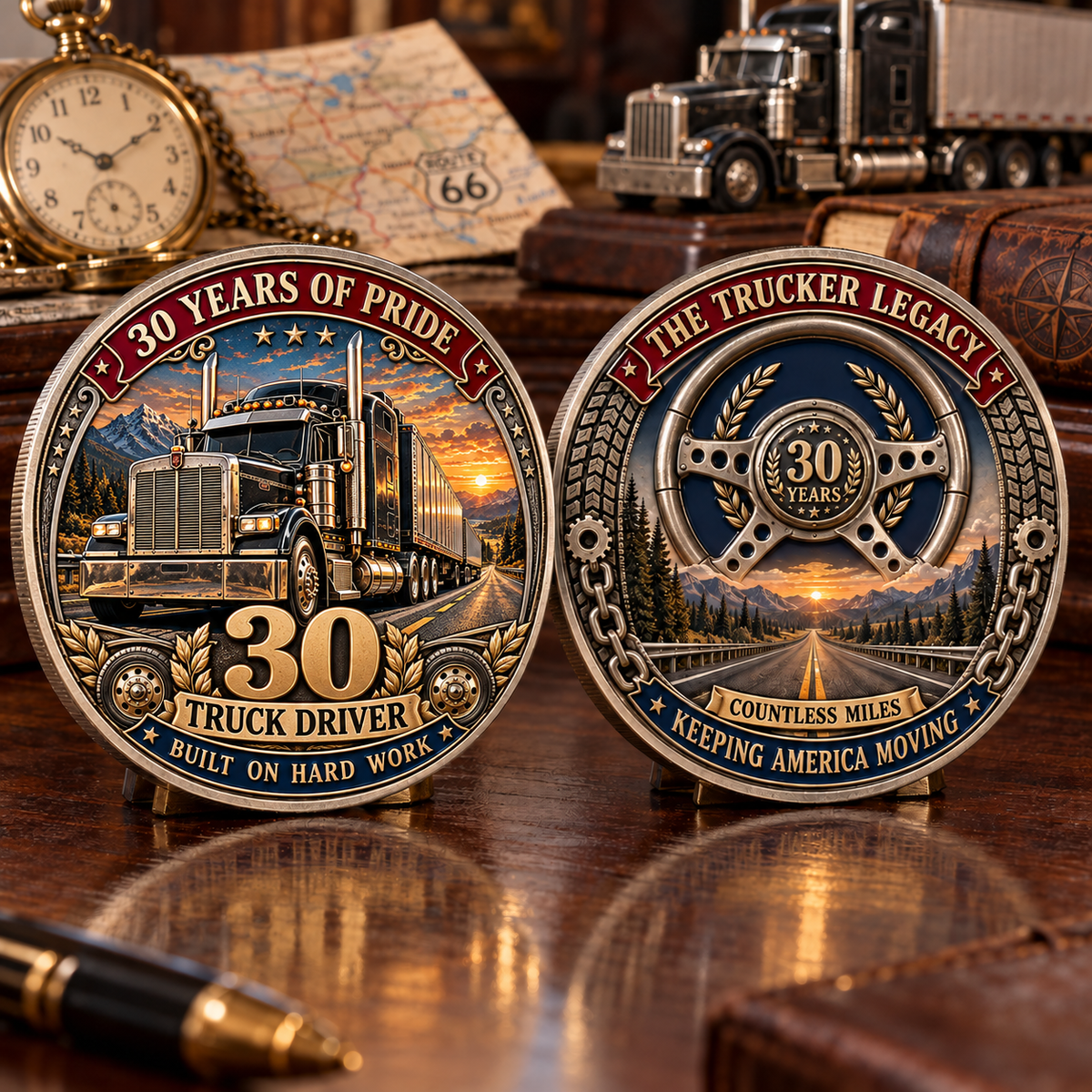 🚛 Truck Driver 30 Years of Pride Commemorative Challenge Coin