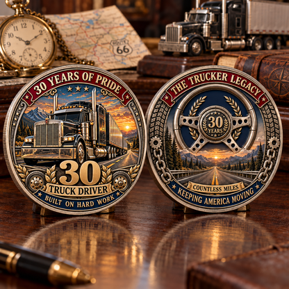 🚛 Truck Driver 30 Years of Pride Commemorative Challenge Coin