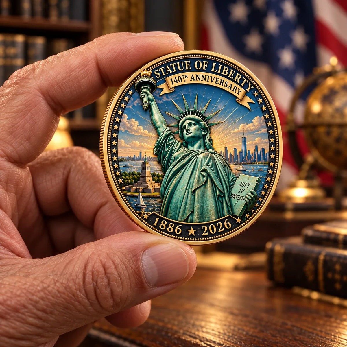 ⏳ Last Day 50% OFF – 🗽 Statue of Liberty 140th Anniversary Commemorative Coin | 1886–2026 American Heritage Keepsake 🇺🇸