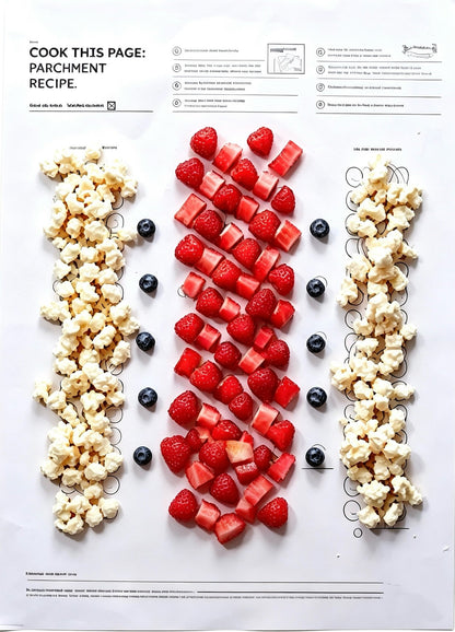 Recipe‐Printed Baking Paper Convenient Home Oven Cooking Sheet