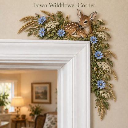 ⏰ LAST DAY SALE 50% OFF! 🐇🌿Whimsical Woodland Friends Door Corner Decor | Nature-Inspired Home Accents 🌿🚪