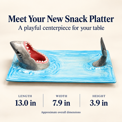 Hungry Shark Ceramic Plate