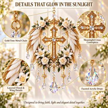 ✝️ Christian Crystal Suncatcher | 5 Faith-Inspired Window Designs with Cascading Rainbow Crystals ✨